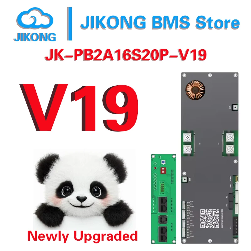 JIKONG JK V19 Инвертор Активный баланс Ток 2A Bluetooth Приложение параллельный 16S 48V 200A LiFePo4 Литий-ионный аккумулятор Бытовая энергия BMS
