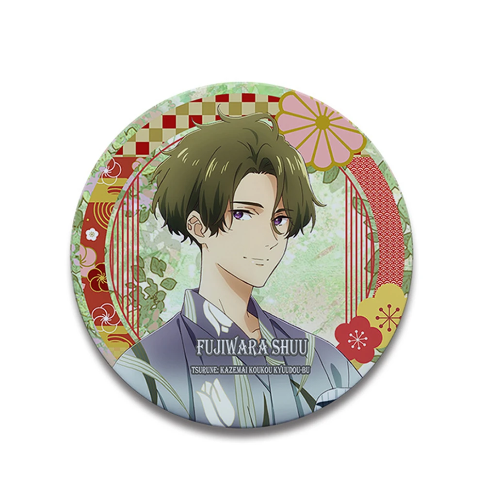 Фото 58 мм аниме Tsurune: Kazemai High School Kyudo Club Narumiya Minato Takehaya Seiya Косплей Костюм Значок Pin SPTE Брошь из жести №2