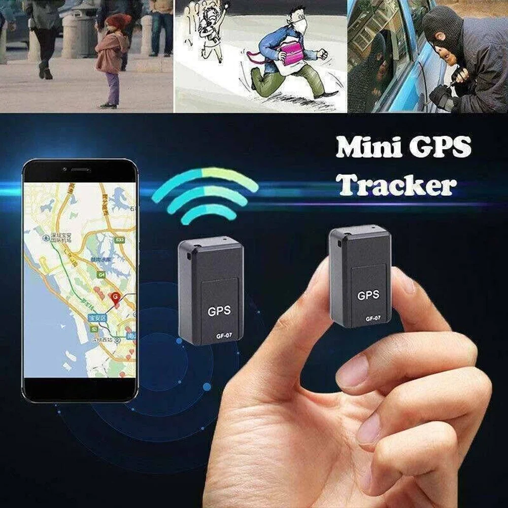 Фото Автомобильный GPS-трекер Mini GF 07 с отслеживанием в реальном времени, магнитный позиционер с SIM-картой и сообщениями, Ежедневный Водонепроницаемый локатор с защитой от кражи №4