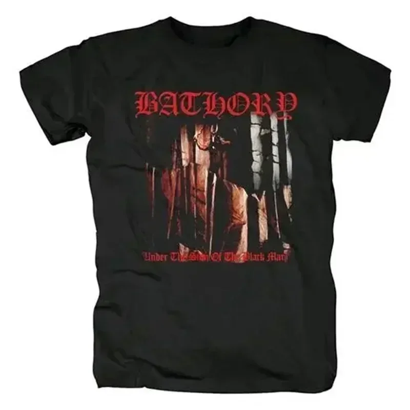 Фото Футболка Bathory Black Metal Venom, летняя мужская футболка большого размера с короткими рукавами, хлопковая футболка, повседневная женская футболка в стиле хип-хоп, уличная одежда №3