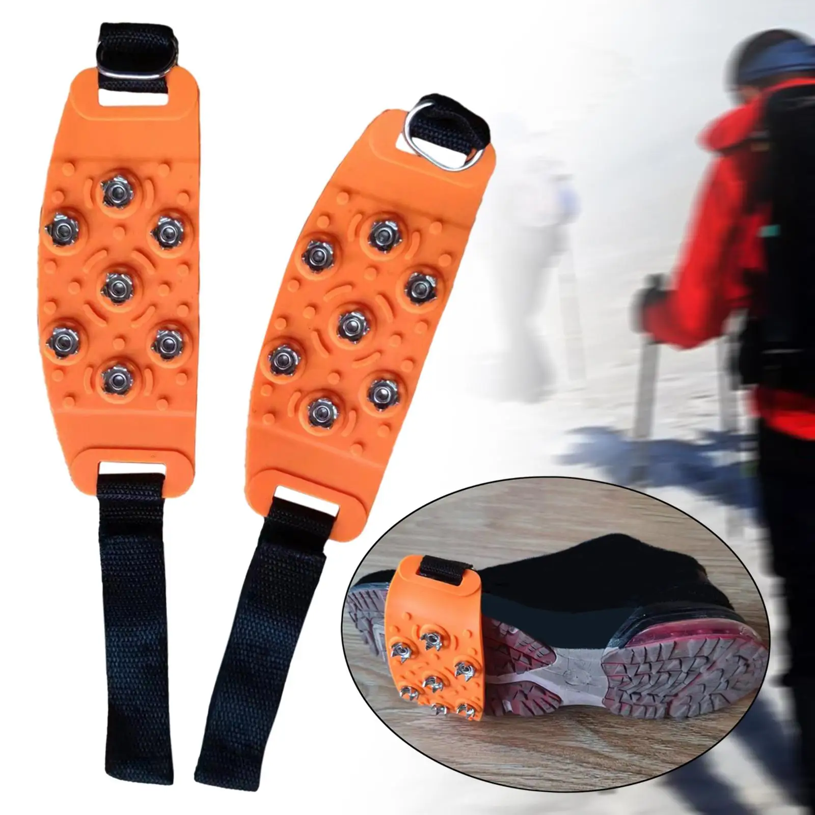 Шипы для обуви Ice Snow Claw Ледяные бутсы Легкие мужские и женские тяговые бутсы Кошки для обуви для снега и льда для альпинизма