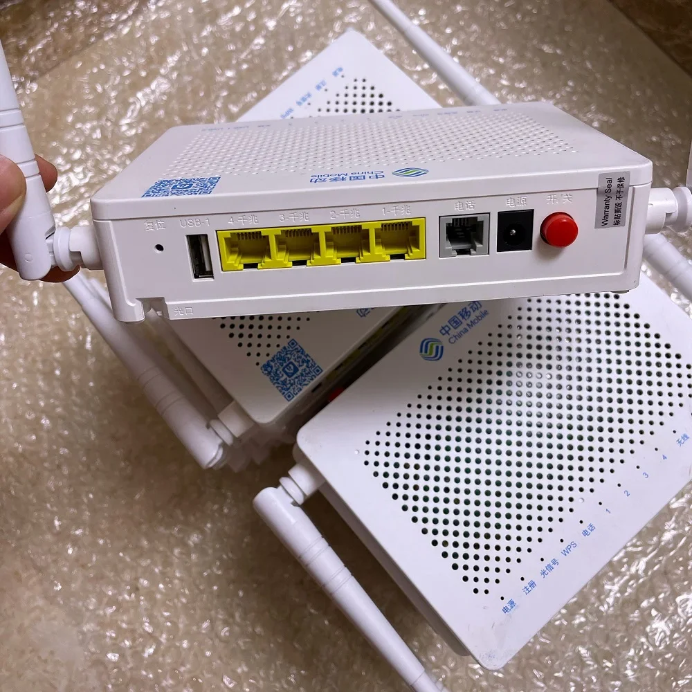 Фото F673AV9a, F673AV9, двухдиапазонный, 4GE, 2,4G и 5G, WIFI, оптоволокно GPON, ONU FTTH, подержанная, английская версия, без питания №4