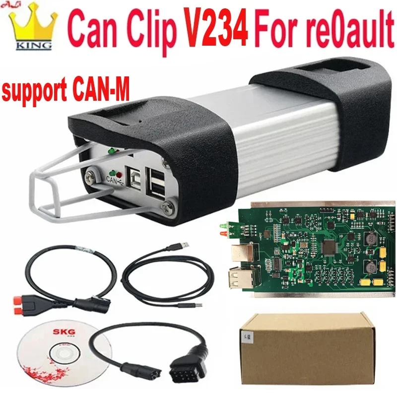Reprog Can Clip V234 для Renault CAN-M system Obd 2 кабеля диагностический интерфейс диагностический Автомобильный сканер Инструменты для ремонта автомобилей