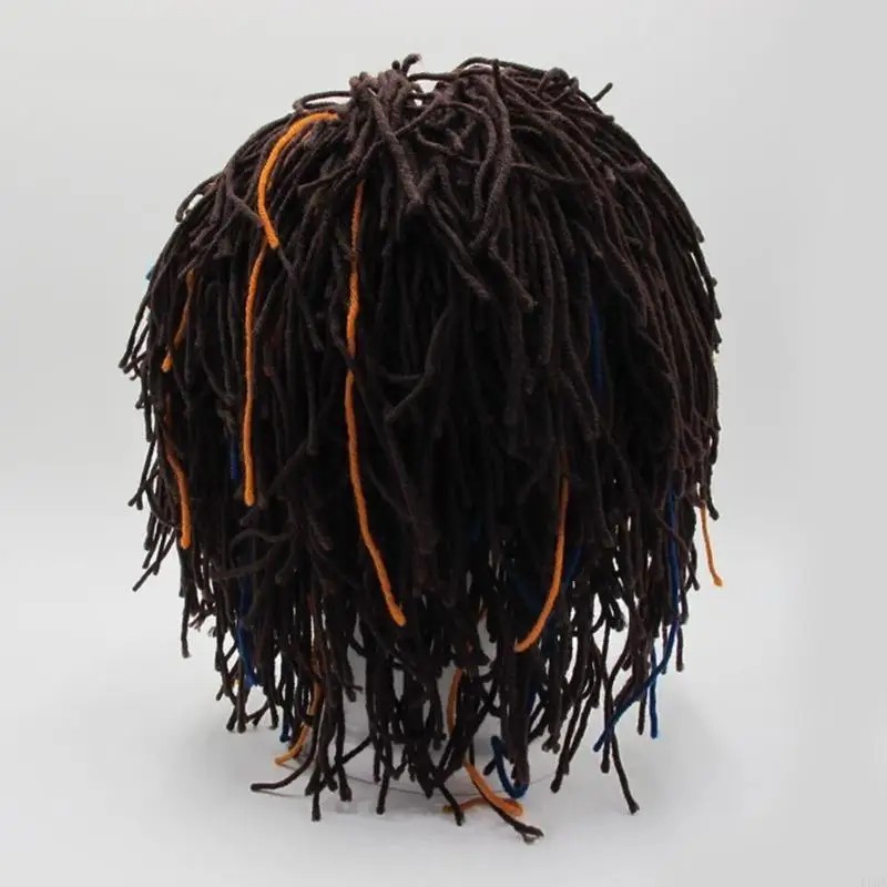 Смешные вязание шляпа Rastas парики шапки для шляпы теплый зимняя шляпа подарок