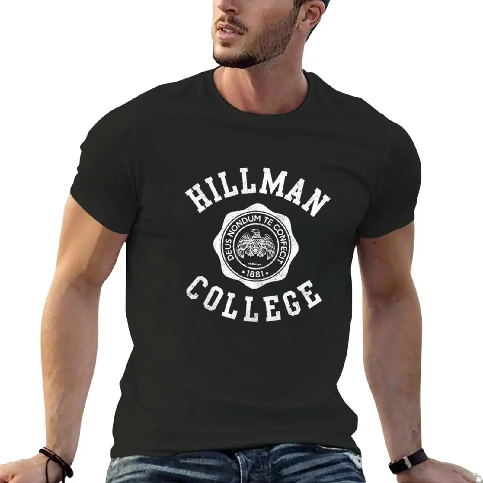 Футболка для костюмированной фотографии Hillman, быстросохнущие черные футболки для мужчин
