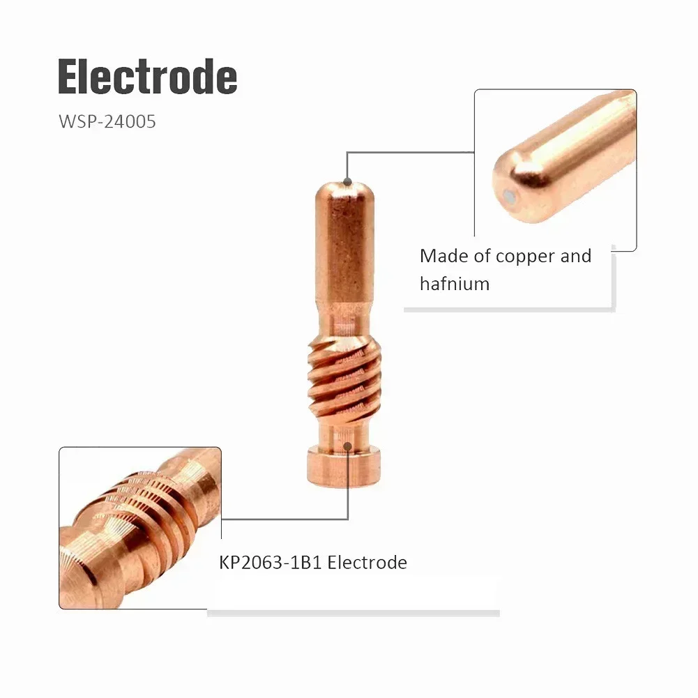 Насадки для плазменной резки KP2062-3B1 и электроды KP2063-1B1 для ProCut 20 55 80, аксессуары для плазменной электрической резки ﻿ (art.: 3920c92cceedb) - 3920c92cceedb