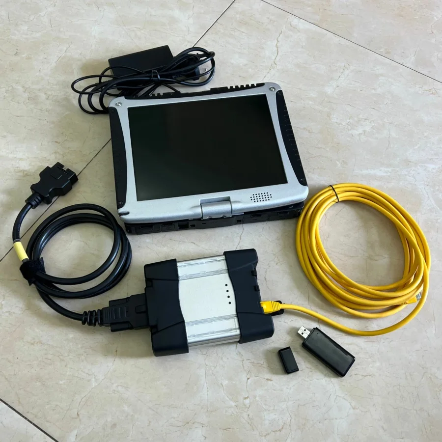 Фото 2024 WIFI ICOM для BMW NEXT + DOIP MB Star C6, поддержка CAN BUS C6, мультиплексор, диагностический инструмент vci + CF19 Toughbook i5 8g 2tb SSD №4