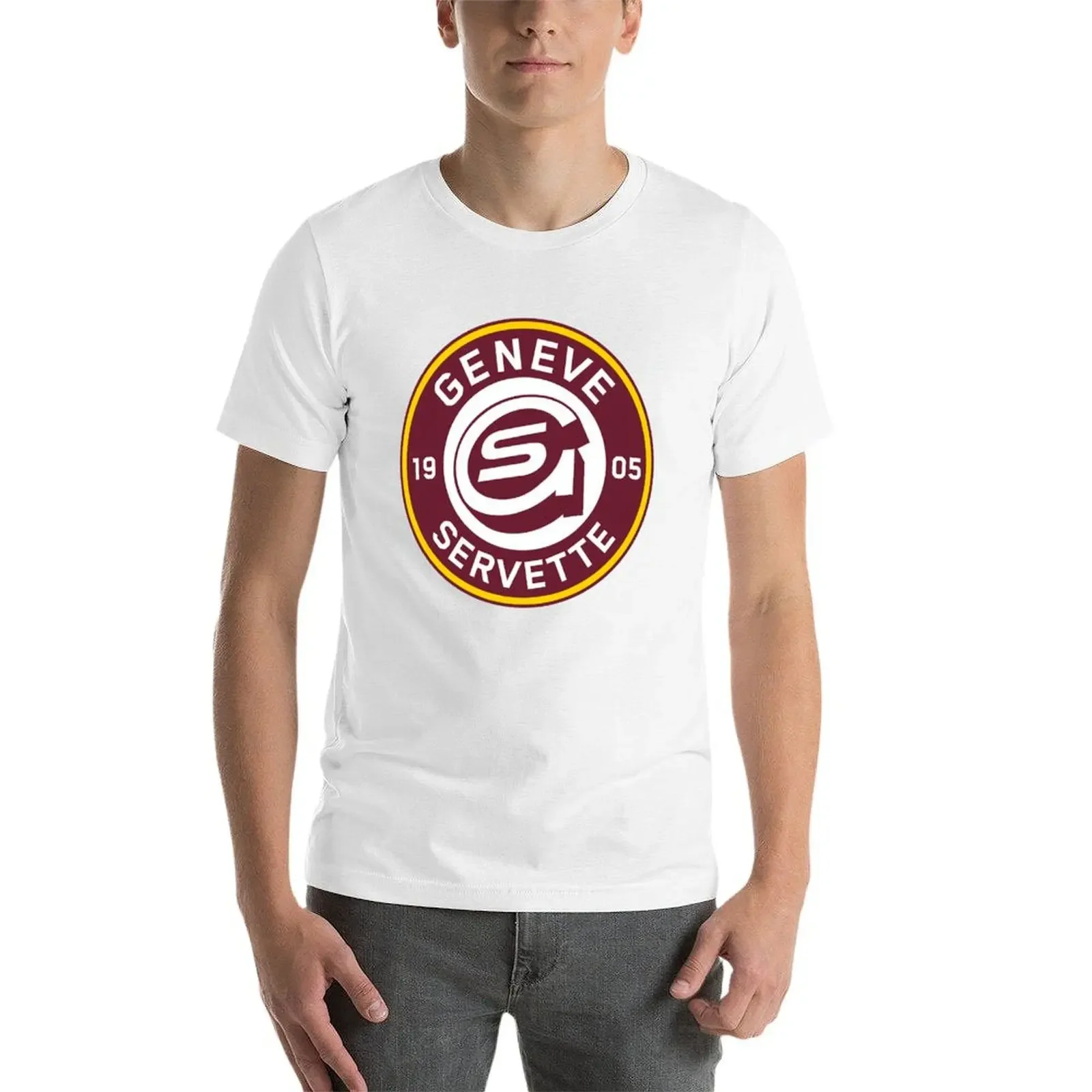 Фото Женева-Servette HC футболка аниме фигурки мужская одежда аниме вещи большие футболки мужские мужские футболки с рисунком забавные №3