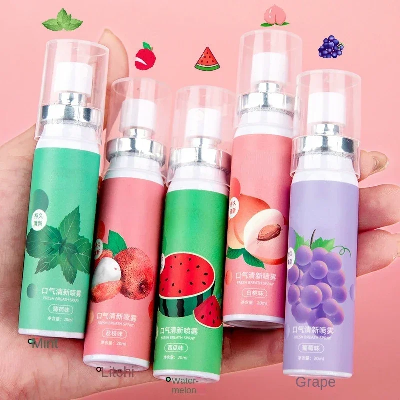 Фото Oral Spray Remove Bad Breath Long-lasting Fresh Mouth Spray Fruity Portable Breath Freshener Refreshing Oral Care Products №3