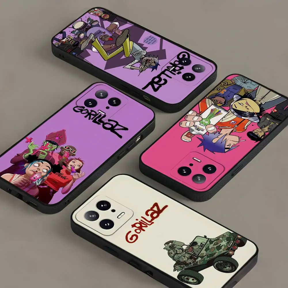 G-gorillaz V-винтажный чехол для телефона для Xiaomi 11 12 Redmi Note 11 5G 8T 9A 9 10T Note 8 9 12SUltra противоударный, тонкий, черный, чехол