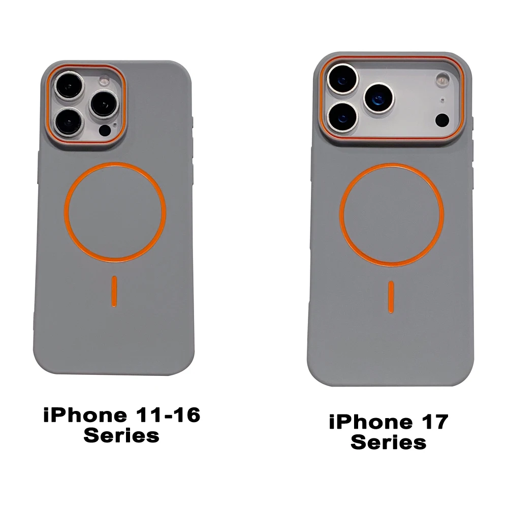 Ультратонкий простой магнитный чехол для телефона iPhone 11, 12, 13, 14, 15, 16, 17 Pro Max 17, мягкий матовый чехол для телефона с беспроводной зарядкой Air (art.: 3920d22b33dba) - 3920d22b33dba