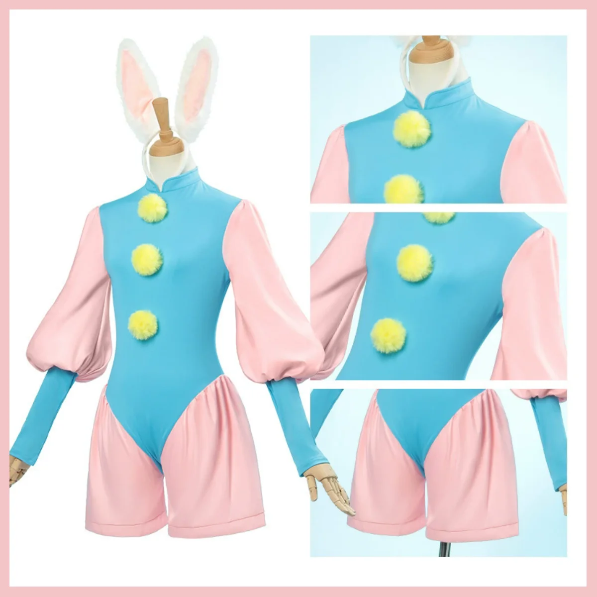 Фото Аниме Cardcaptor Sakura Kinomoto Sakura Косплей Костюм Кролик Комбинезоны Униформа Парик Женский Сексуальный Милый Хэллоуин Рождественский Костюм №4