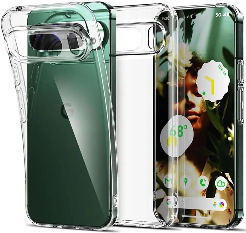 Мягкий прозрачный чехол из ТПУ для Google Pixel 9 Pro XL 9A 8A 7A Прозрачный силиконовый чехол для телефона Pixel 6 7 8 Pro Funda Чехлы