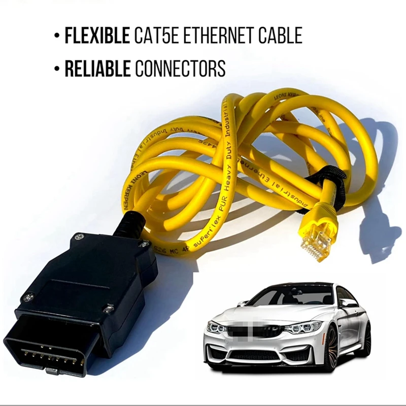 Кабель ENET Bimmercode OBD2 для BMW F-серии, кодирование E SYS ISTA+ ICOM Bootmod3 Bimmerlink OBD, сверхмощный кабель