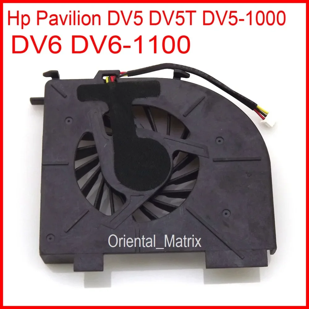 Бесплатная доставка, новый KSB0505HA 8J75 5 В 0,38 А для HP Pavilion DV5 DV5T DV5-1000 DV6 DV6-1100, охлаждающий вентилятор для процессора ноутбука