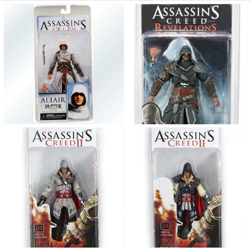 Игра Assassin'S Creed, фигурка Assassin Master Altair Ezio, 7-дюймовая подвижная шарнирная модель, настольная коллекция, украшения, игрушки, подарки