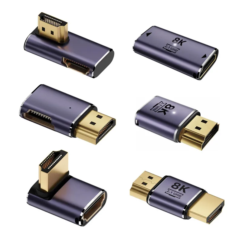 Адаптер HDMI-совместимый адаптер HDMI-совместимый переходник мама-HDMI-совместимый адаптер UHD2.1 Поддержка 8K 60 Гц 4K 120 Гц 48 Гбит/с