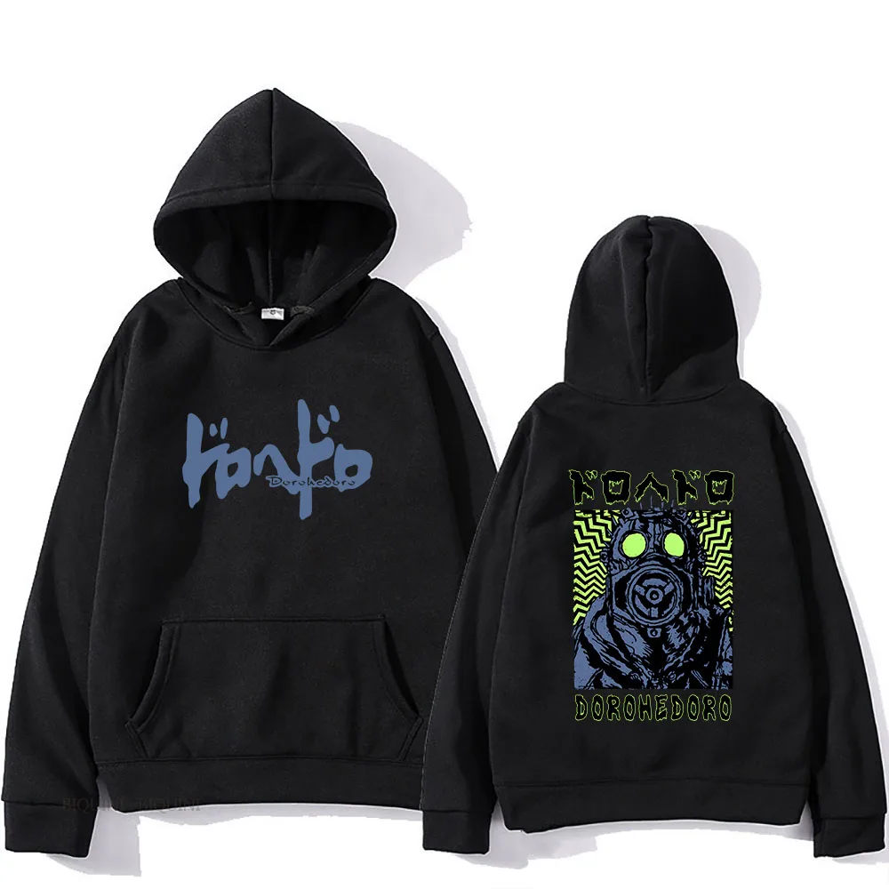 Фото Толстовка Dorohedoro Caiman, хип-хоп пуловер с капюшоном, аниме Jepang kaus pria baju манга kartun №1