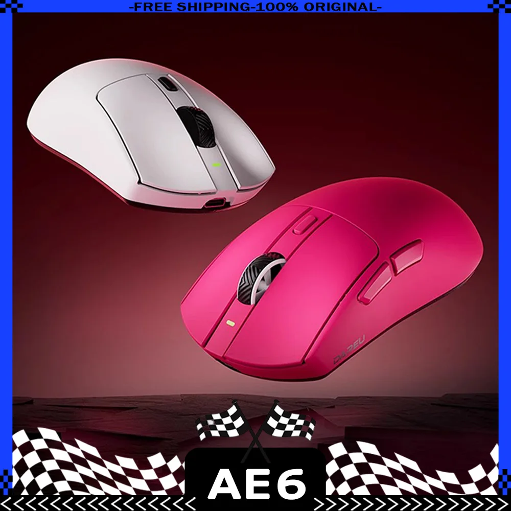 Беспроводная мышь Dareu AE6 PAW3950, 3 режима, Bluetooth-мышь Doul, 8K, игровая мышь, скорость прицеливания, низкая задержка, легкий вес, на заказ для CSGO