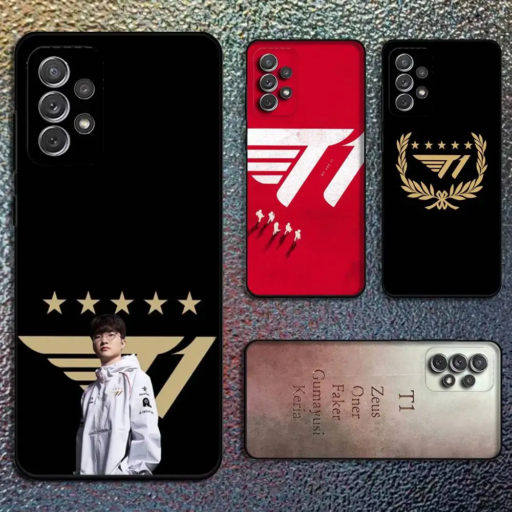 Чехол для телефона L-LOL LCK Club T1 Faker для Samsung S25, S24, S21, S22, S23, S30, Ultra, S20, Plus, Fe, Lite, Note, 10,9,5G, черный чехол