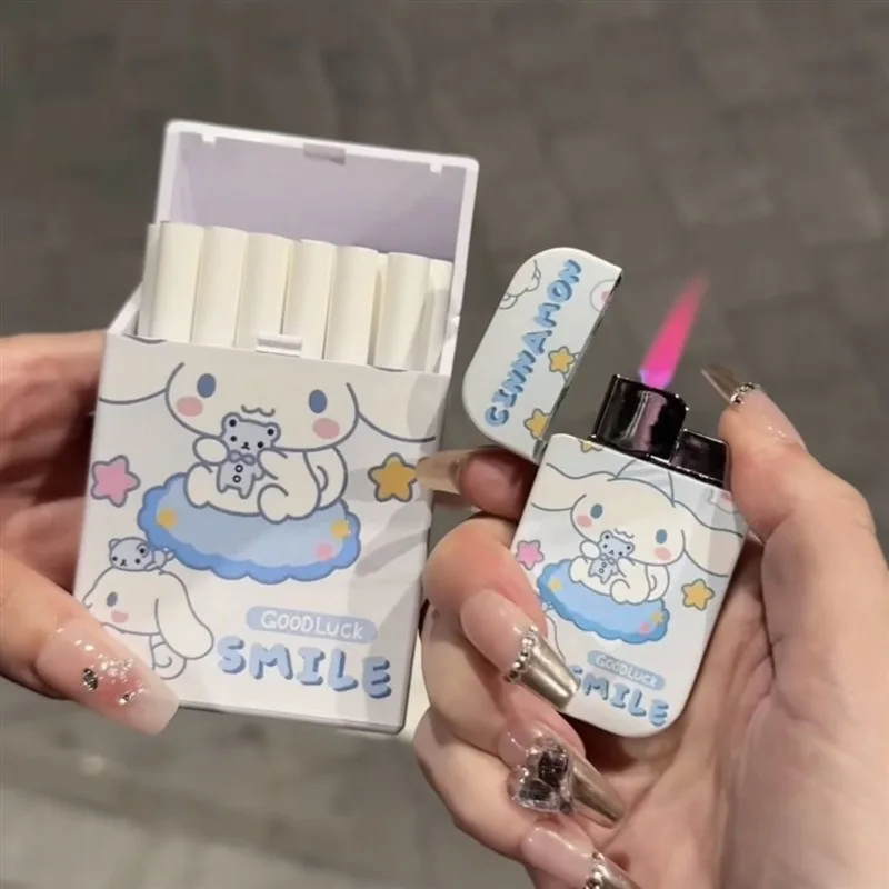 Сигаретная коробка Sanrio серии Hello Kitty Kuromi понравико My Melody, модная, характерная пластиковая Милая коробка для хранения карт, несколько стилей
