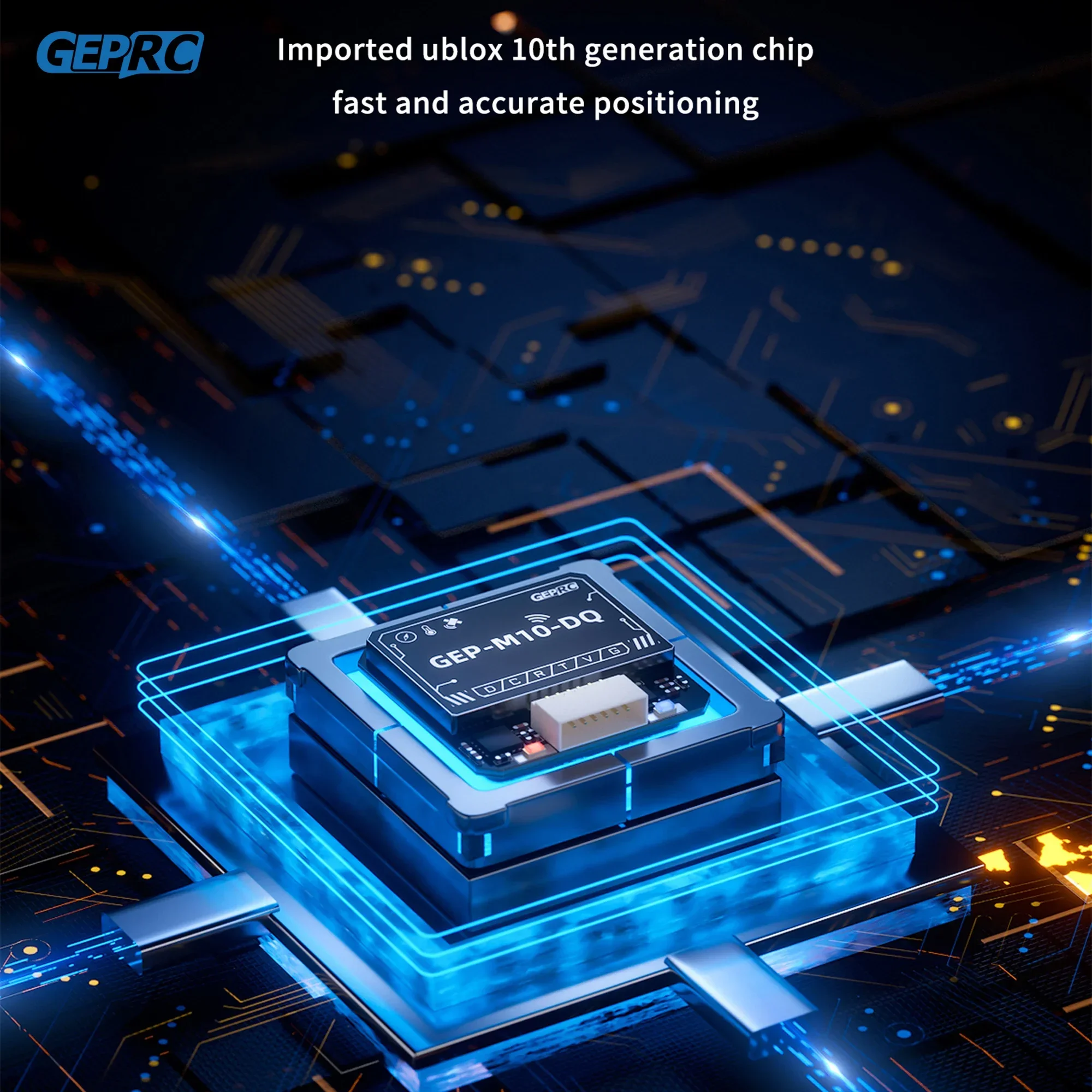 Фото Серия GEPRC GEP-M10 GPS Встроенный флэш-чип QMC5883L Магнитометр DPS310 Барометр Точный конденсатор Фарада для FPV дрона №4