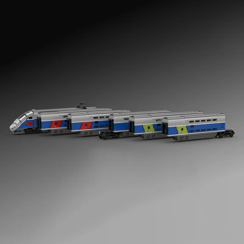 Строительные блоки Moc TGV, дуплексная технология, модульные кирпичи, модель подарков, рождественские игрушки, наборы «сделай сам», сборка (art.: 3920d257e0863) - 3920d257e0863