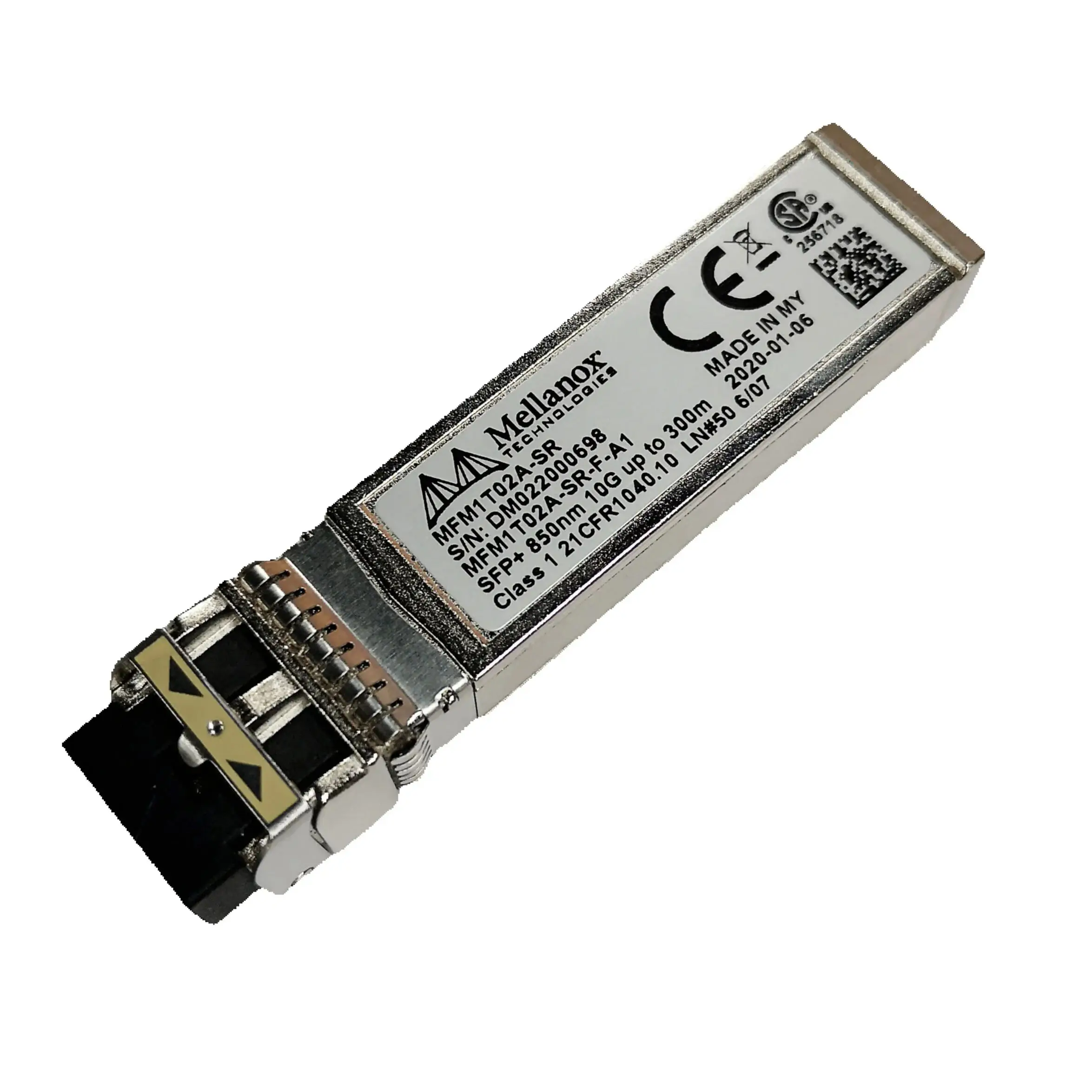MFM1T02A-SR Mellanox 10GbE SFP-10G-SR MMF Модуль оптического приемопередатчика, совместимый с Mellanox ConnectX-3 CX311A MCX311A-XCAT NIC
