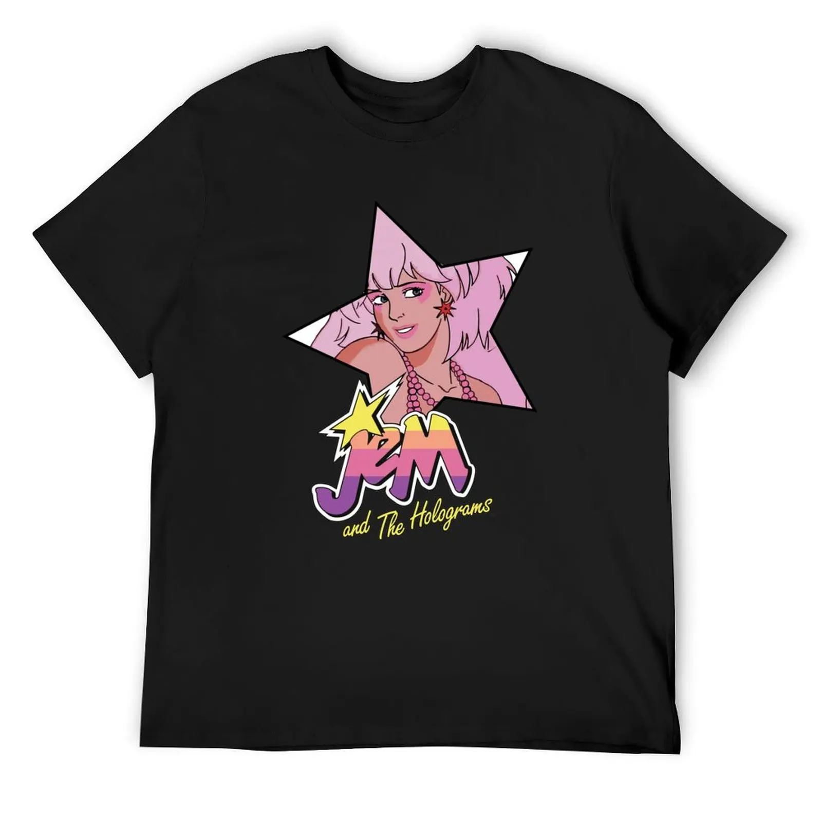 Jem and the Holograms Star Truly Outrageous Showtime Футболка для вечеринки 80-х годов, роскошные футболки, мужские футболки с рисунком