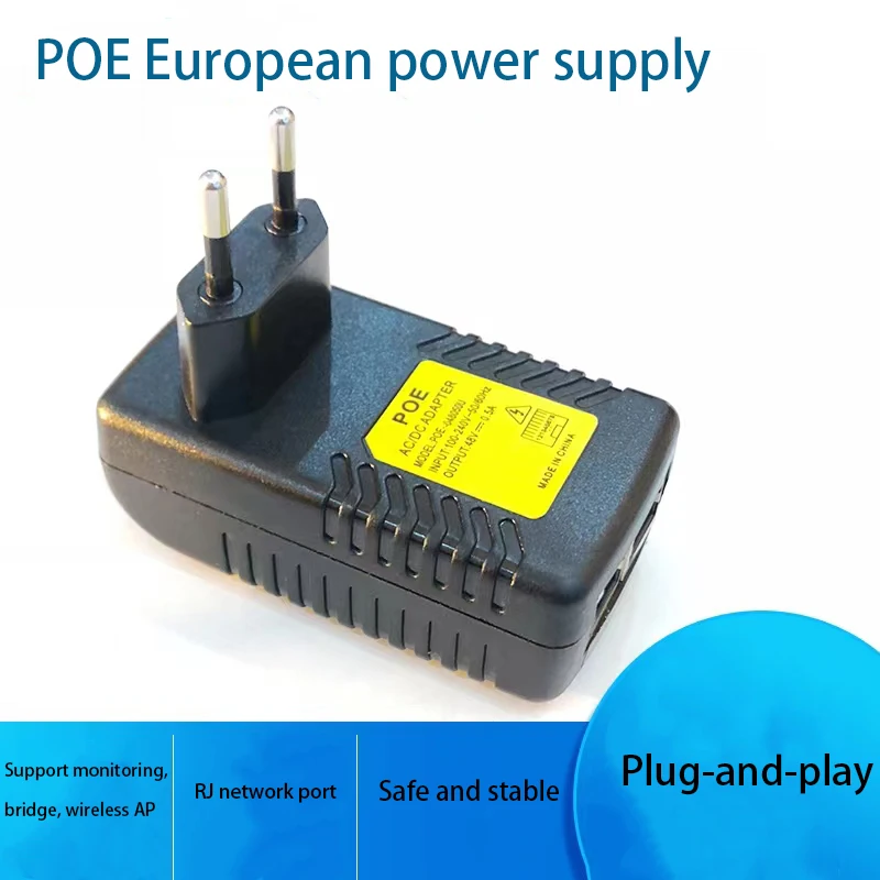 POE инжектор 48 в 24 в 12 В 24 Вт EU US UK AU Plug для IP-камеры видеонаблюдения источник питания Ethernet адаптер для телефона AP