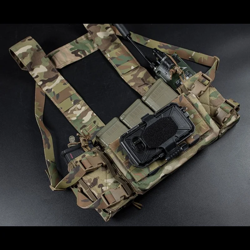 MK4 Micro Fight Chest Rig |   Совместимая с MOLLE панель с полным клапаном |   Для кемпинговых журналов и снаряжения