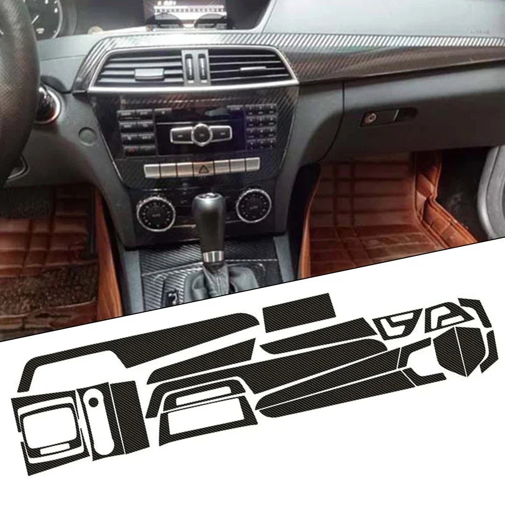 Улучшите стиль и класс вашего для Mercedes W204 C Class с простыми в установке наклейками из углеродного волокна «сделай сам»