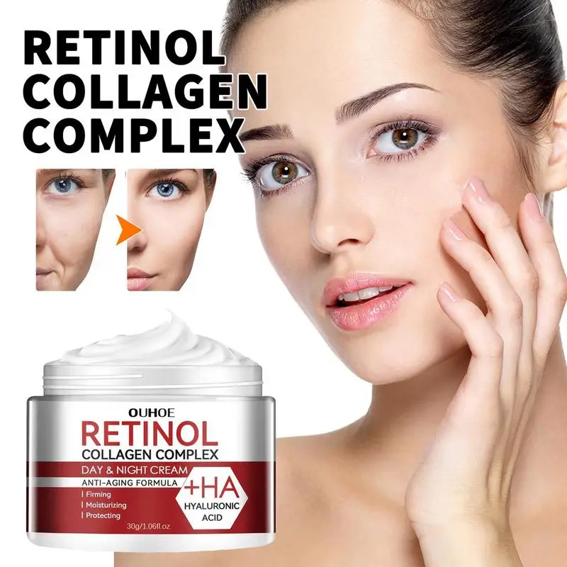Фото Увлажняющий крем для лица Retinol, Осветляющий крем для лица, антивозрастной питательный крем от морщин №3