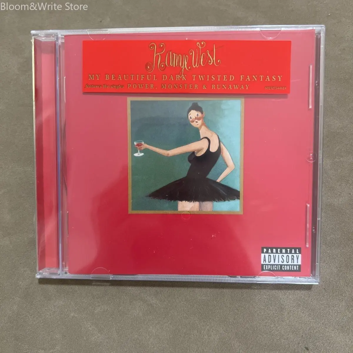 Музыкальный компакт-диск в стиле ретро Kanye West My Beautiful Dark Twisted Fantasy Album Compact Disc Косплей CD Walkman Car Play Songs Soundtracks Box