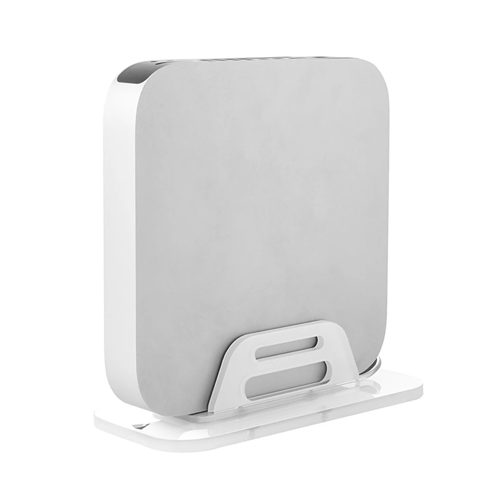 Фото Акриловый Кронштейн для Apple Mac Mini 2012-2020, держатель для компьютера, вертикальная охлаждающая настольная подставка для ноутбука, настенный кронштейн №2