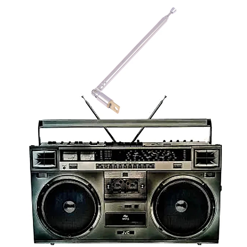 4 секции телескопическая антенна AM FM радио из нержавеющей стали Универсальная головка динамик радио тяга автозапчасти аксессуары радиоантенна