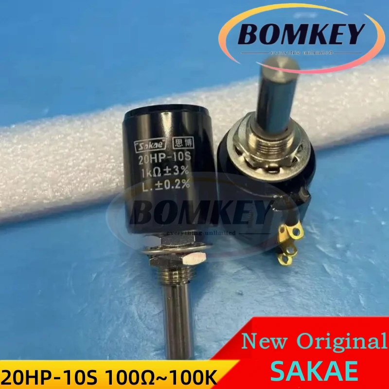 Новый оригинальный Sakae 20HP-10S 1K 2K 5K 10K Ω ± 3% Lin ± 0.2% 2 Вт 10-оборотный проволочный потенциометр