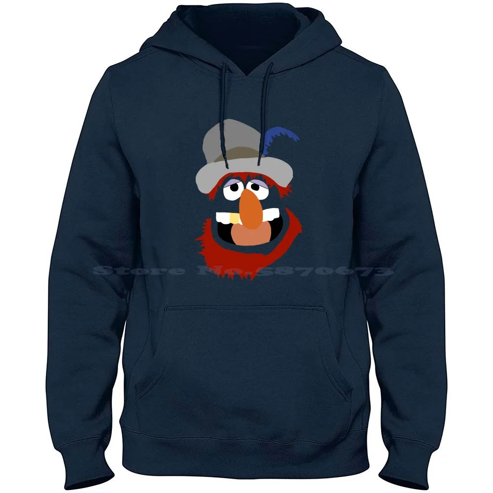 Dr. Teeth 100% Cotton Hoodie T Shirt Animal Electric Mayhem Band Music Creature Monster Dr Teeth Big Bird Bert And Ernie Kermit