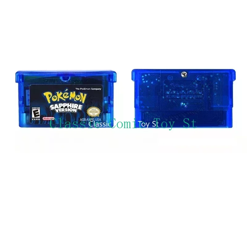 Игровая карта Pokemon на английском языке изумрудная Сапфировая серия GB NDSL GBC GBA GBM SP рубиновый картридж игровая консоль