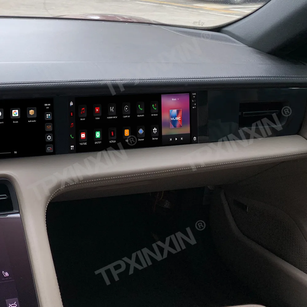 Фото Android Copilot пассажирский развлекательный плеер для Porsche Taycan 2019-2025 авто аудио радио 11-дюймовый GPS-навигатор ТВ головное устройство №4