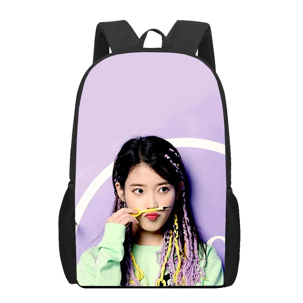 Harajuku популярные забавные рюкзаки для ноутбуков Lee Ji Eun IU, школьные сумки с 3D принтом, оксфордские водонепроницаемые рюкзаки для ноутбуков для мальчиков и девочек (art.: 3920cead33b05) - 3920cead33b05
