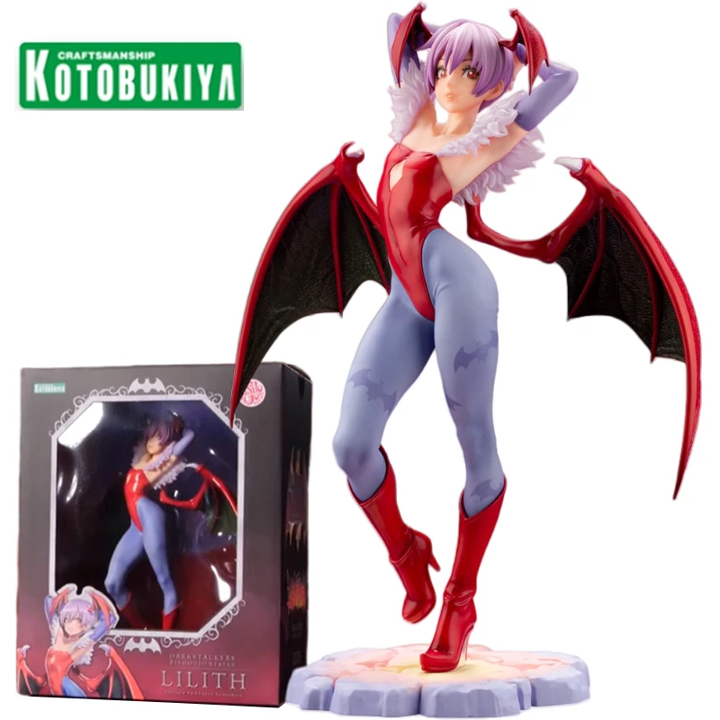 Игра Kotobukiya, красивая девочка, экшн-фигурка Lilith, Аниме Вампир, коллекционные подарки для детей, игрушки для мальчиков, оригинальная коробка