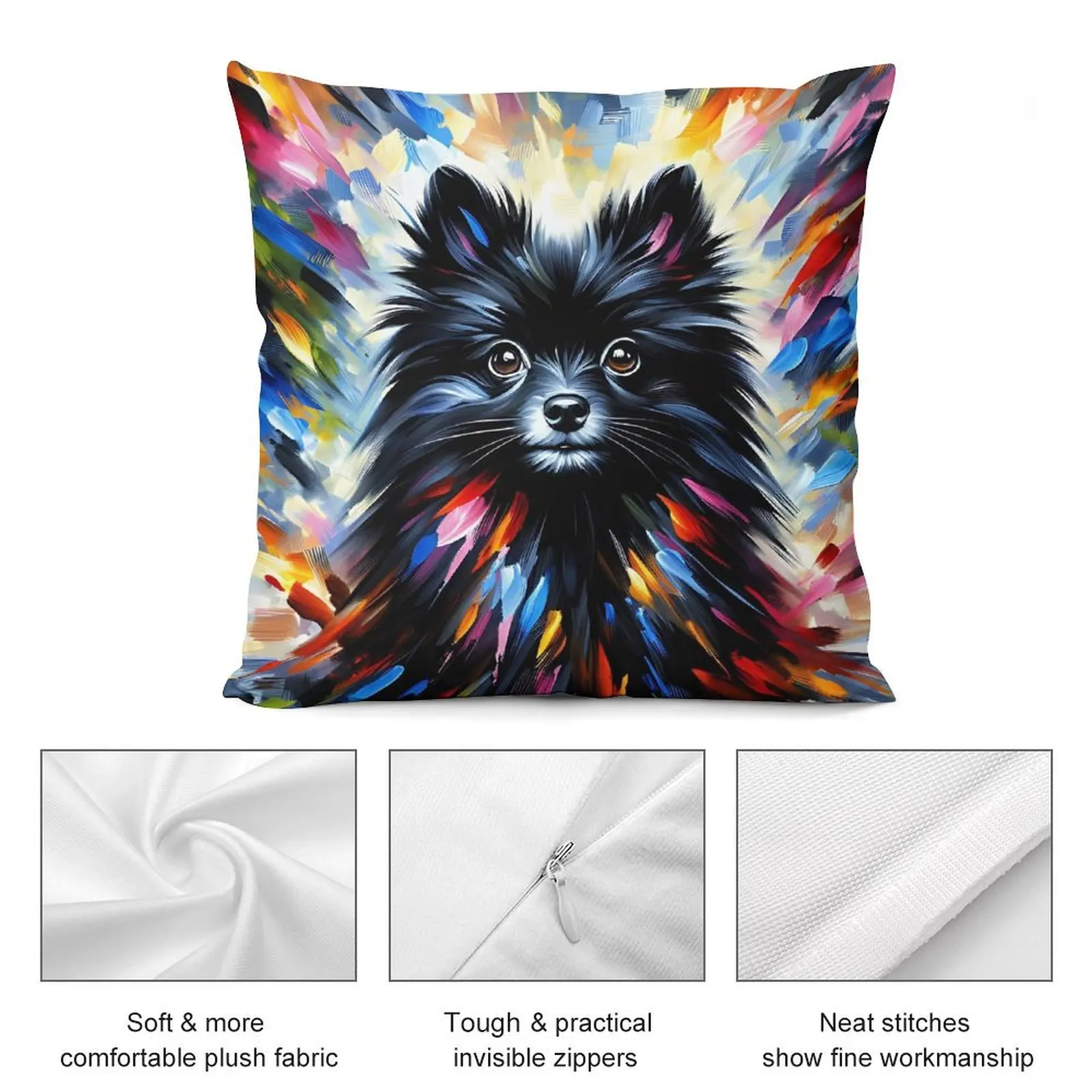 Немецкий Spitz Mittel Dog с акриловым принтом, портрет для домашних животных, подушка для любителей домашних животных, декоративная наволочка, наволочки (art.: 3920cafbfd86f) - 3920cafbfd86f