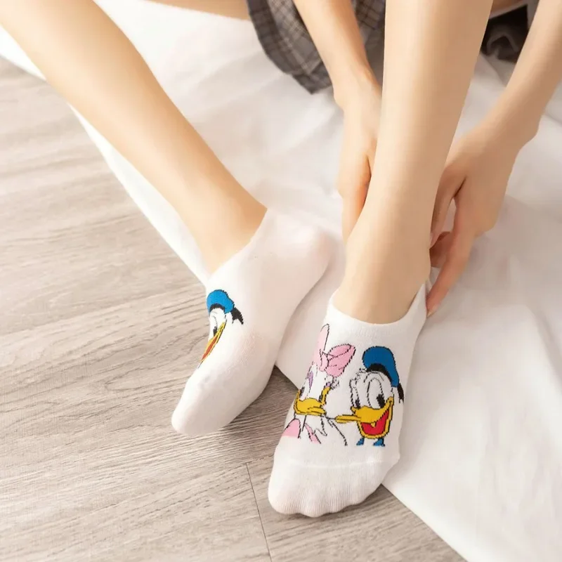 Фото 10 пар, короткие невидимые носки MINISO Disney для мужчин и женщин №3