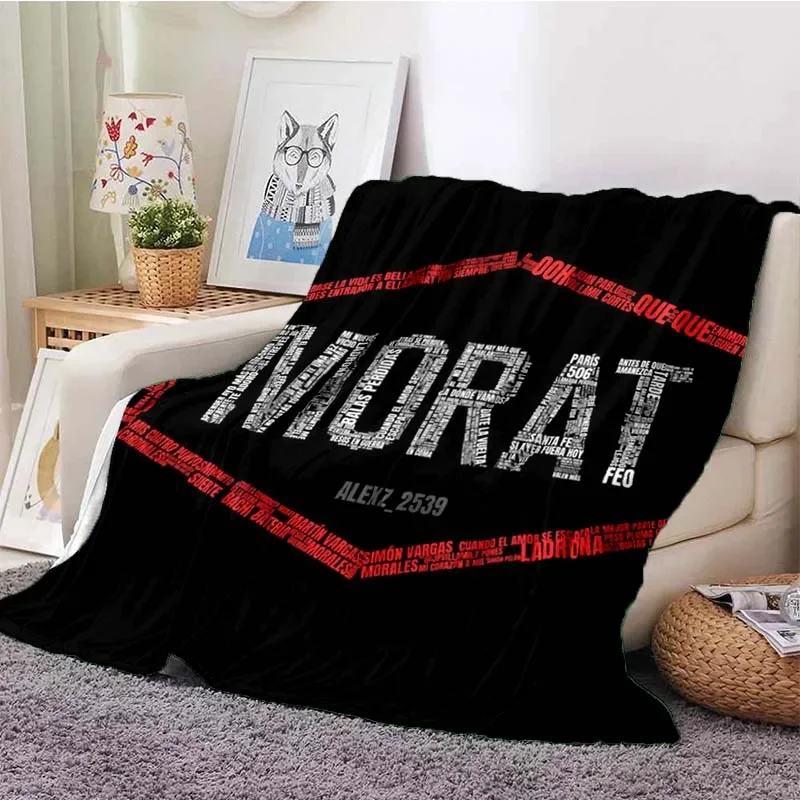 Фото Фланелевое одеяло с принтом музыкальной группы Morat, мягкое осенне-зимнее теплое плюшевое одеяло для взрослых, спальни, дивана-кровати, одеяло для пикника №3