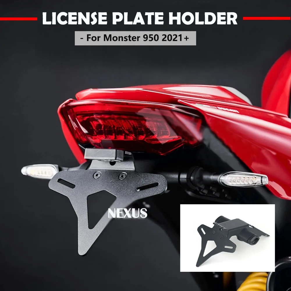 Задний короткий хвост для мотоцикла, держатель номерного знака Для Ducati Monster 950 Monster950 2021-up 2022 2023