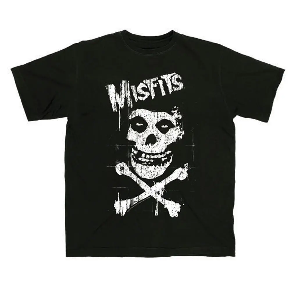 Мужская футболка Misfits Bones X Черная большого размера