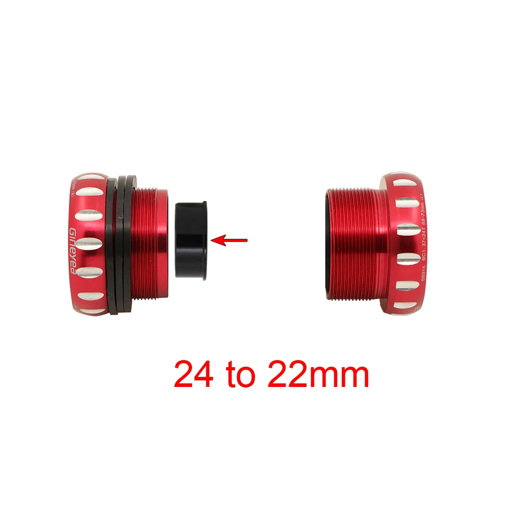 Муфта для велосипедного нижнего кронштейна адаптер Shim для Shimano ForSram GXP/FSA от 24 до 22/19 мм конверсионная муфта велосипедные аксессуары