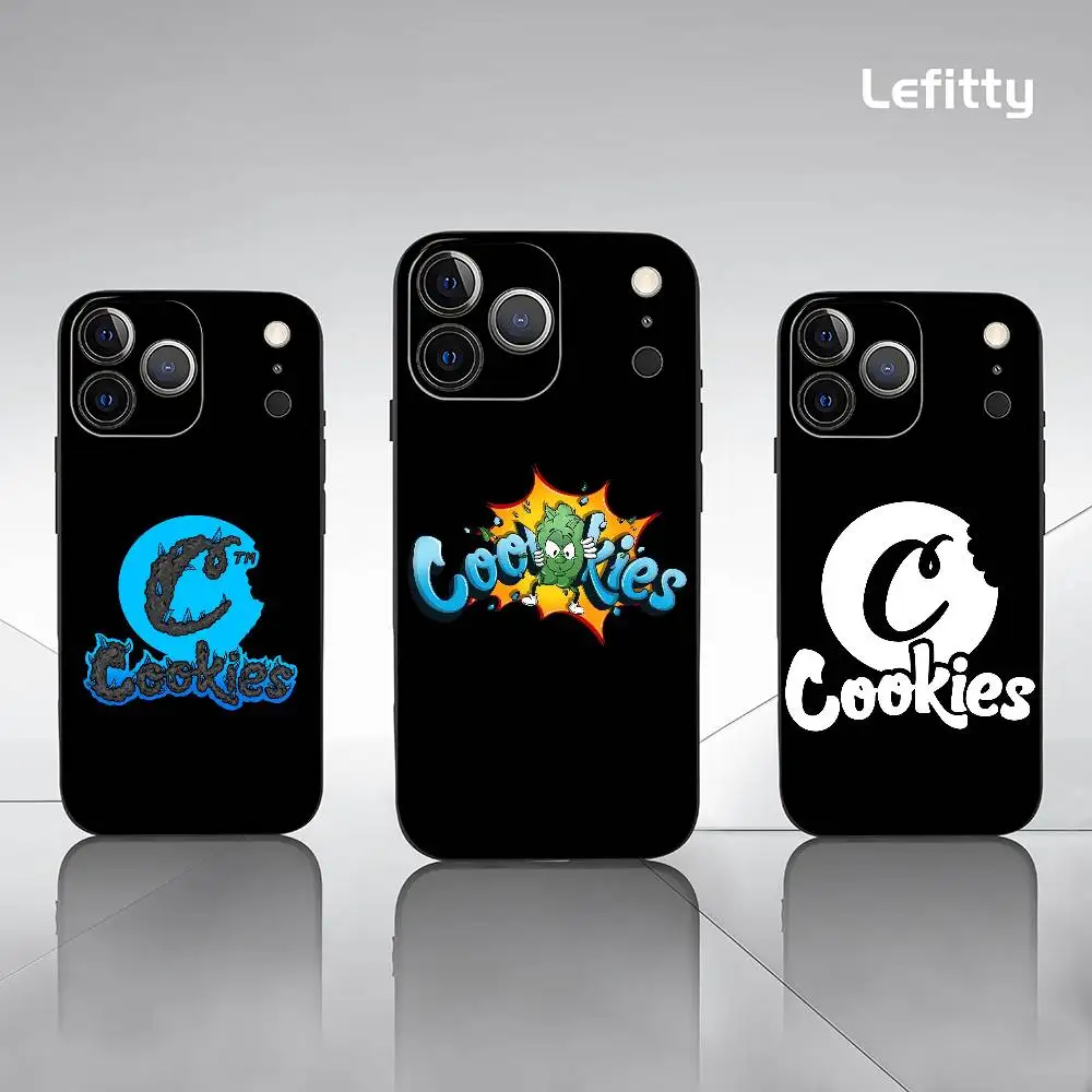 Модный чехол для телефона C-Cookies C-Clothing для iPhone 17, 16, 15, 14, 13, 12, 11 Pro Max Plus, мини-черный матовый мягкий чехол Funda