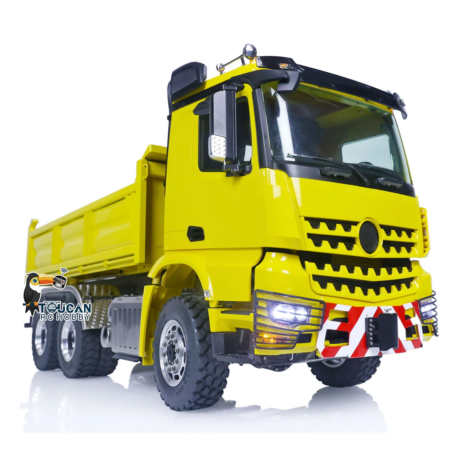 Фото RTR LESU RC Гидравлический самосвал 6X6 1/14 Самосвал 3348 Fusion PRO Бесщеточный двигатель Курительный блок Свет Звуковая модель THZH1588 №3